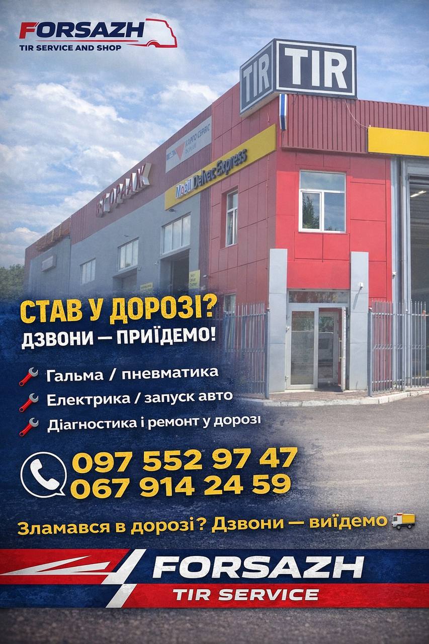 СТО ФОРСАЖ ТІР вантажних автомобілів та автобусів